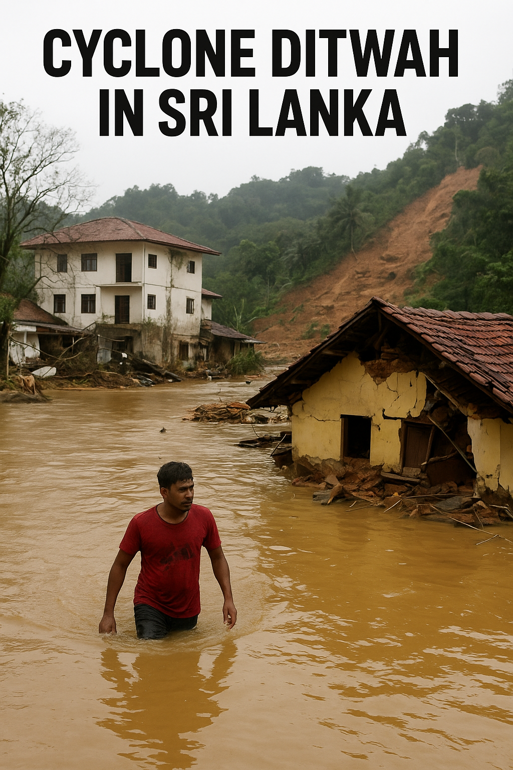 Sri Lanka Reels as Cyclone Ditwah Triggers Deadly Flooding