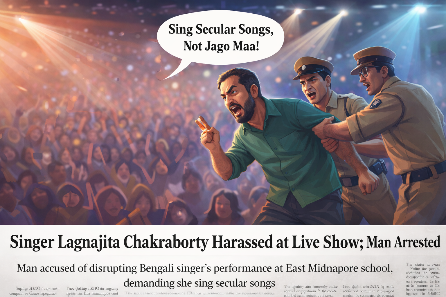 Bengal Singer Lagnajita Chakraborty Harassed During Live Show; Accused Arrested