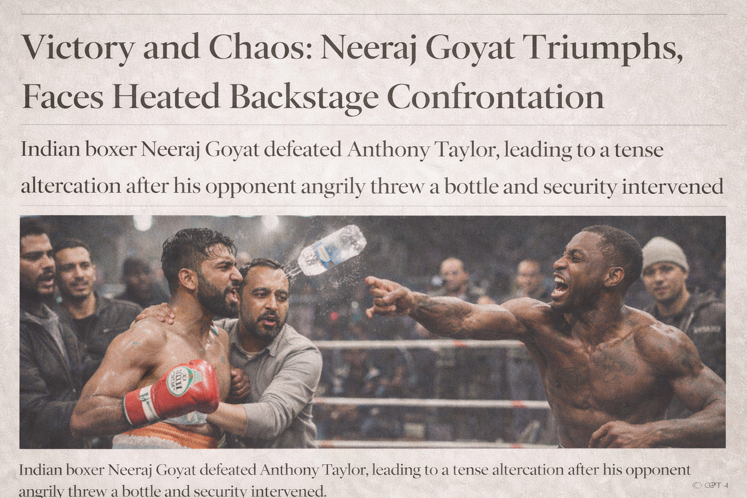 Neeraj Goyat Wins Misfits Boxing 23; Backstage Tension Flares with Opponent