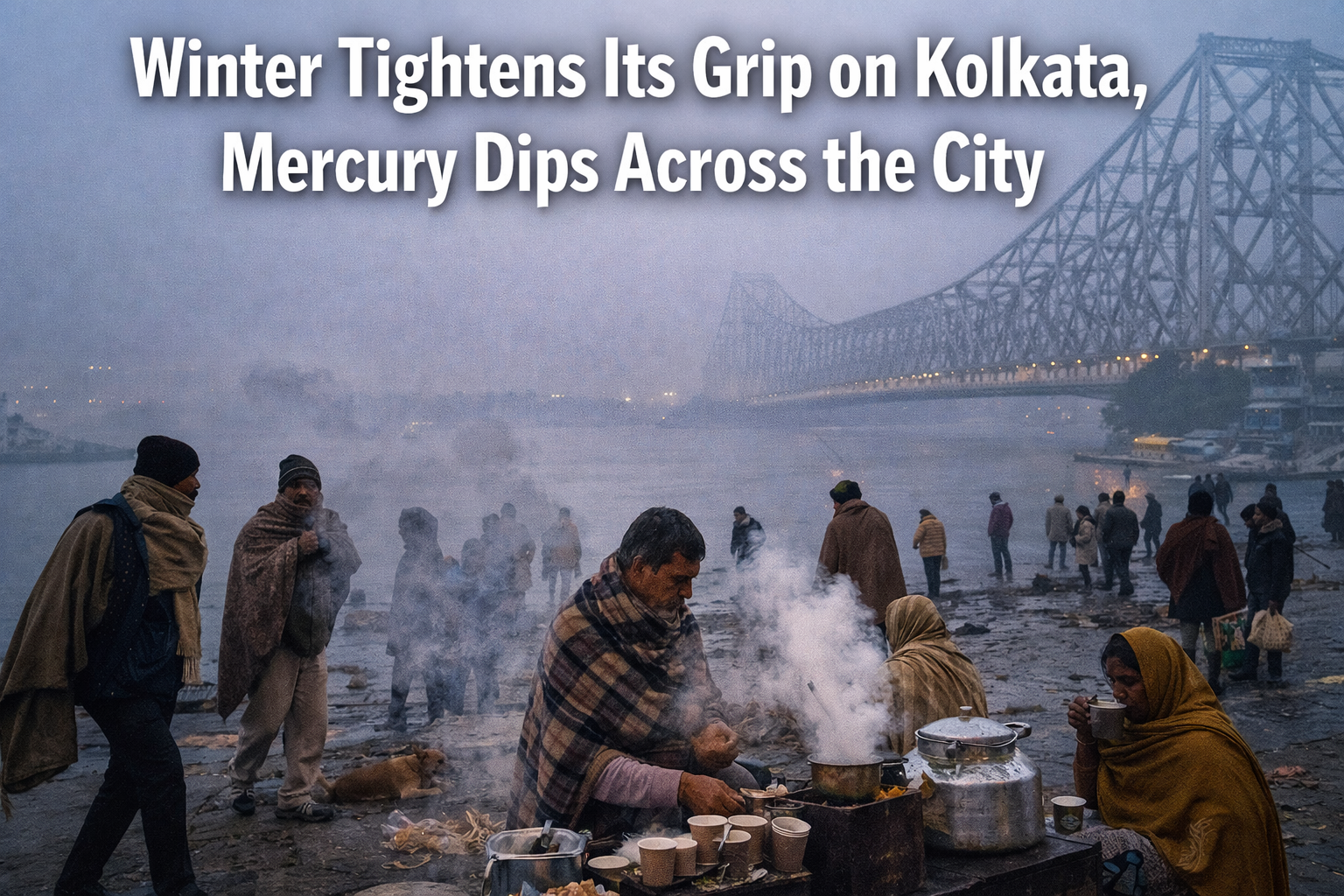 WINTER TIGHTENS ITS GRIP ON KOLKATA, MERCURY DIPS ACROSS THE CITY