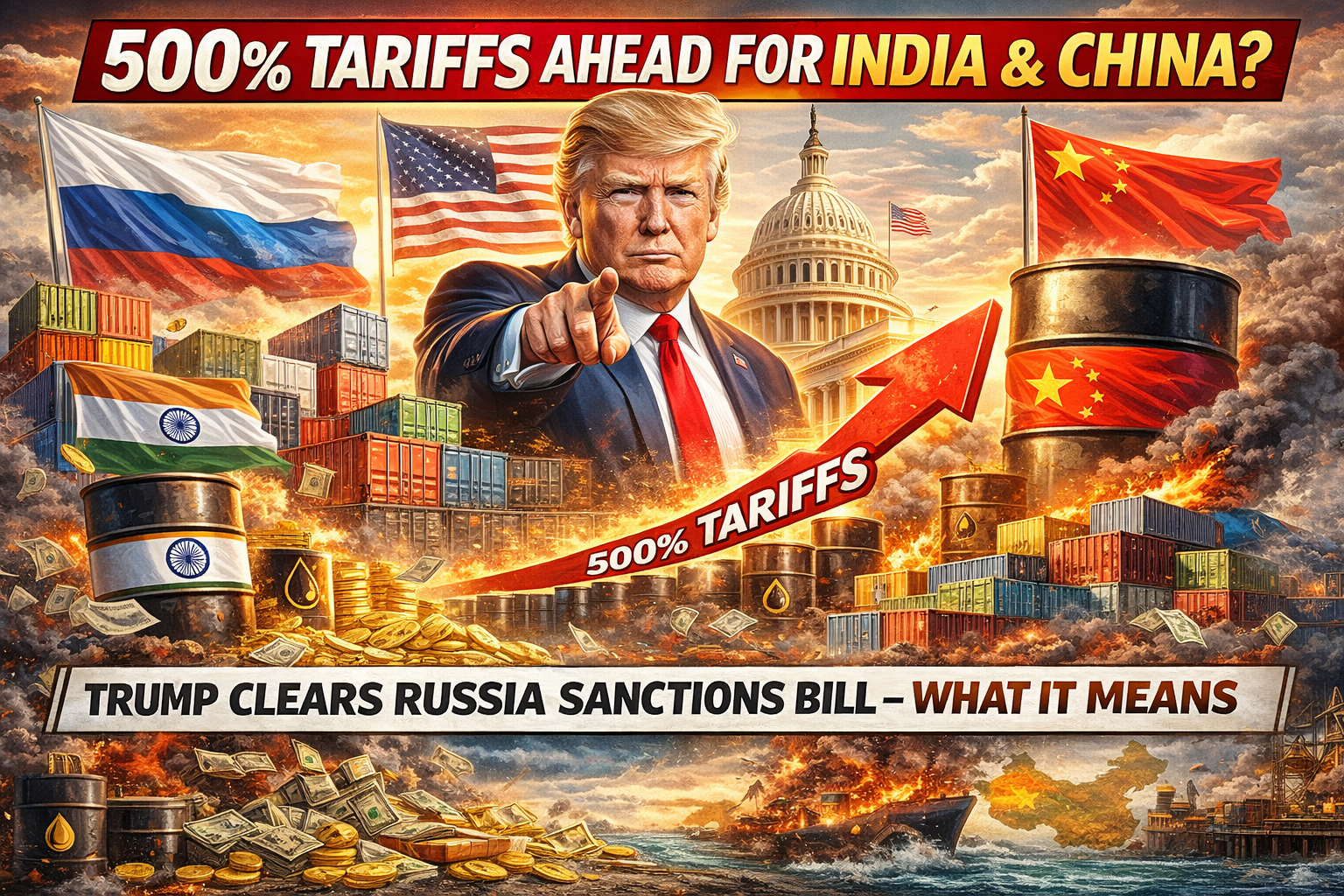 500% TARIFFS?  TRUMP CLEARS RUSSIA SANCTIONS BILL — WHAT IT MEANS
