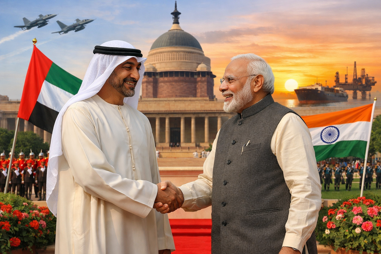 UAE President’s Brief India Visit Signals Deeper Strategic Ties Amid West Asia Flux